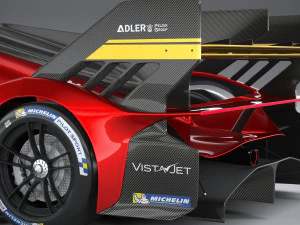 Ferrari 499P Racecar 2023 3D Model
