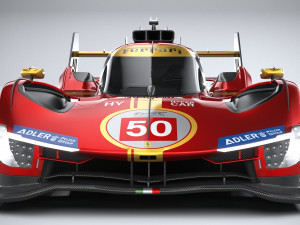 Ferrari 499P Racecar 2023 Modelo 3D