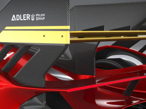 Ferrari 499P Racecar 2023 3D Model