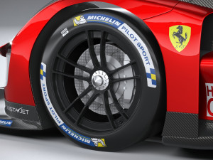 Ferrari 499P Racecar 2023 Modelo 3D