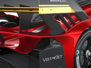 Ferrari 499P Racecar 2023 3D Model