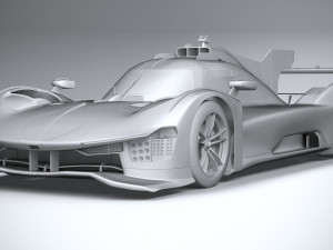Ferrari 499P Racecar 2023 Modelo 3D