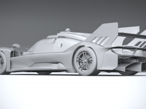 Ferrari 499P Racecar 2023 Modelo 3D