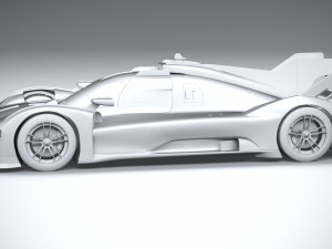 Ferrari 499P Racecar 2023 Modelo 3D
