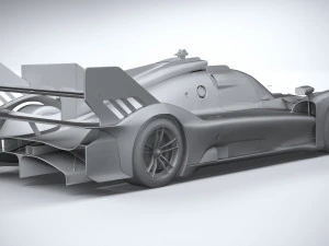 Ferrari 499P Racecar 2023 3D Model