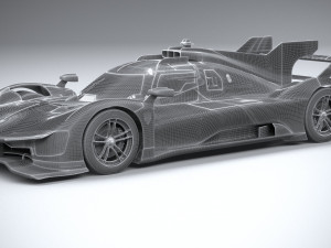 Ferrari 499P Racecar 2023 Modelo 3D