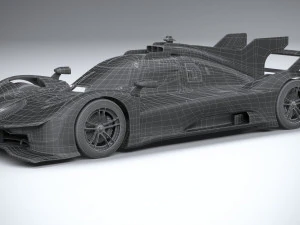 Ferrari 499P Racecar 2023 3D Model