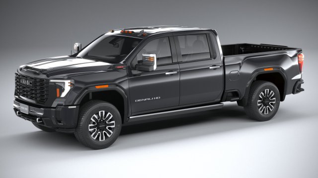 GMC Sierra Denali HD 2024 3D Model .c4d .max .obj .3ds .fbx .stl .blend 