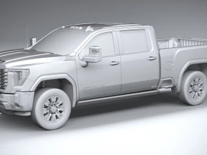 GMC Sierra Denali HD 2024 3D Model