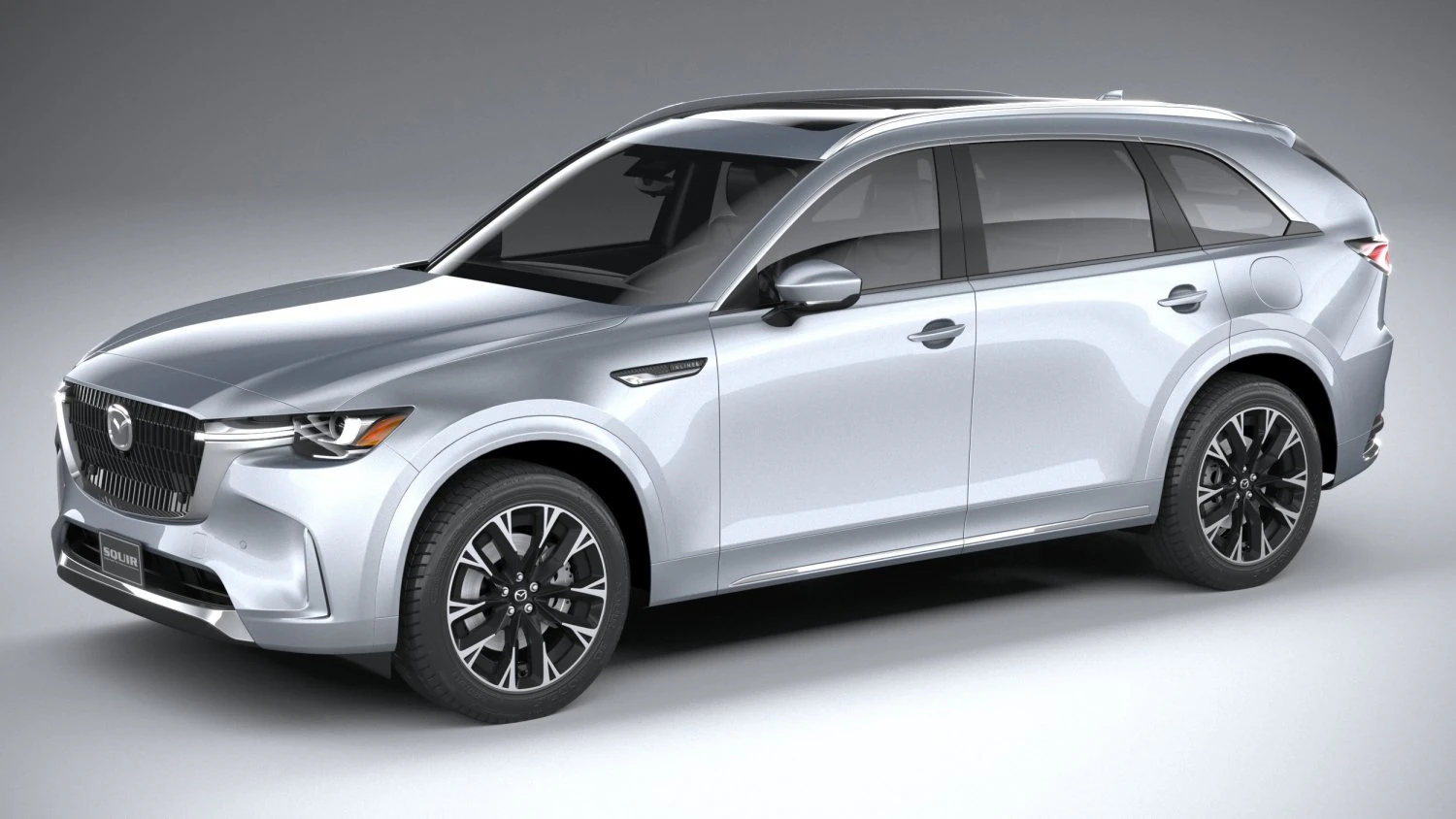 Mazda CX-90 2024 3D Model .c4d .max .obj .3ds .fbx .stl .blend 