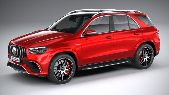 Mercedes-Benz GLE 63 AMG 2024 Modelo 3D .c4d .max .obj .3ds .fbx .stl .blend 