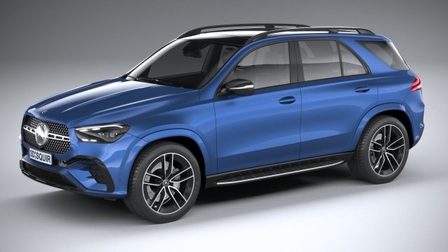 Mercedes-Benz GLE AMG-Line 2024 Model 3D .c4d .max .obj .3ds .fbx .stl .blend 