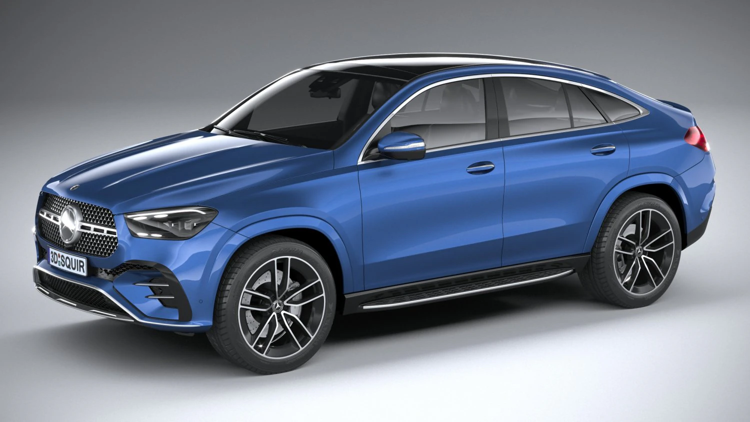 Mercedes-Benz GLE AMG-Line Coupe 2024 3D Model .c4d .max .obj .3ds .fbx .stl .blend 