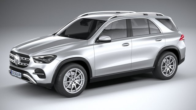 Mercedes-Benz GLE Basic 2024 3D Модель .c4d .max .obj .3ds .fbx .stl .blend 