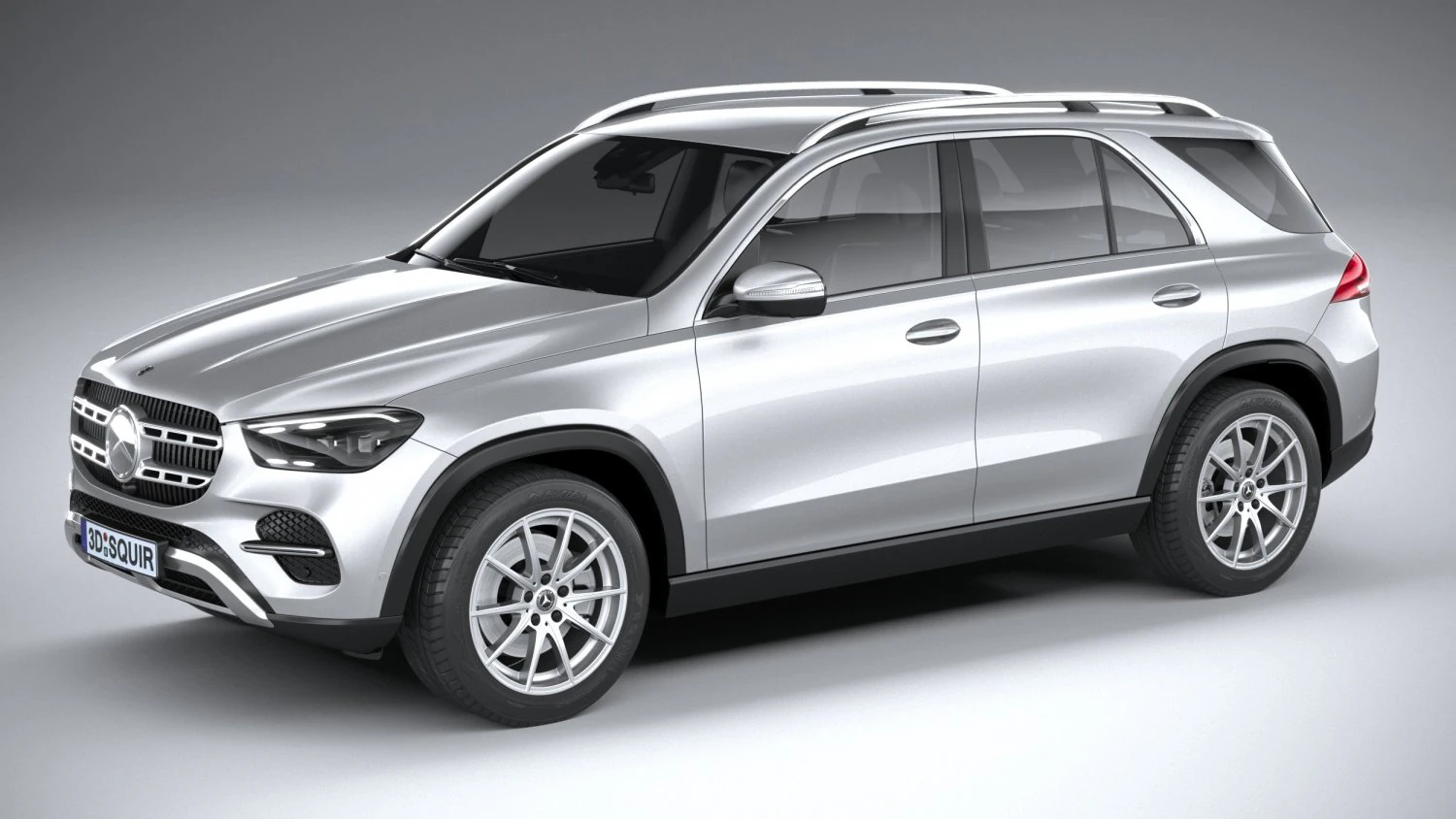 Mercedes-Benz GLE Basic 2024 3D Model .c4d .max .obj .3ds .fbx .stl .blend 