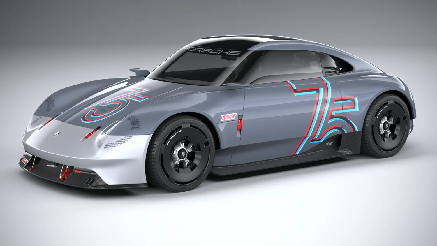 Porsche Vision 357 Concept 2023 3D Model .c4d .max .obj .3ds .fbx .stl .blend 