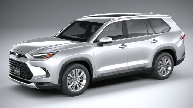 Toyota Grand Highlander 2024 3D 모델 .c4d .max .obj .3ds .fbx .stl .blend 