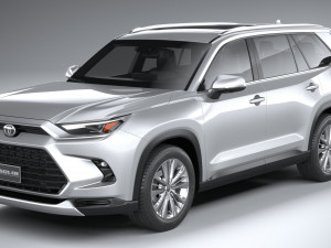 Toyota Grand Highlander 2024 3D 모델