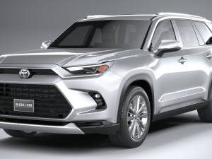 Toyota Grand Highlander 2024 3D 모델