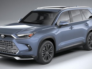 Toyota Grand Highlander Platinum 2024 3D Модель