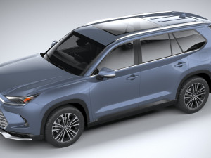 Toyota Grand Highlander Platinum 2024 3D Модель