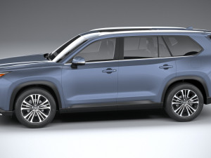 Toyota Grand Highlander Platinum 2024 3D Модель