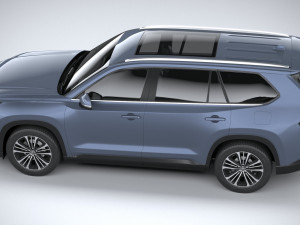 Toyota Grand Highlander Platinum 2024 3D Модель