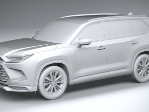Toyota Grand Highlander Platinum 2024 3D Модель