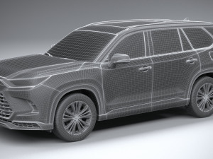Toyota Grand Highlander Platinum 2024 3D Модель