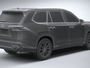 Toyota Grand Highlander Platinum 2024 3D Модель