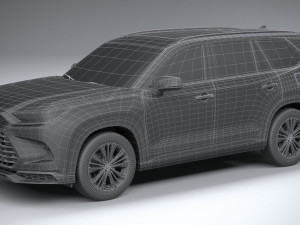 Toyota Grand Highlander Platinum 2024 3D Модель