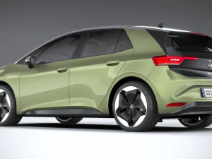 Volkswagen ID3 2024 3D Model
