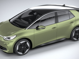Volkswagen ID3 2024 3D Модель