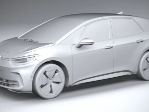 Volkswagen ID3 2024 3D Model