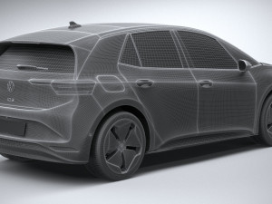 Volkswagen ID3 2024 3D Модель