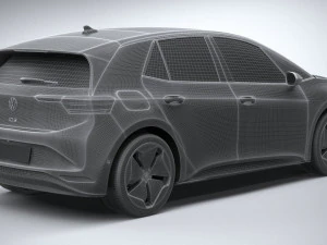 Volkswagen ID3 2024 3D Model