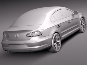 Volkswagen Passat CC 2013 3D Модель