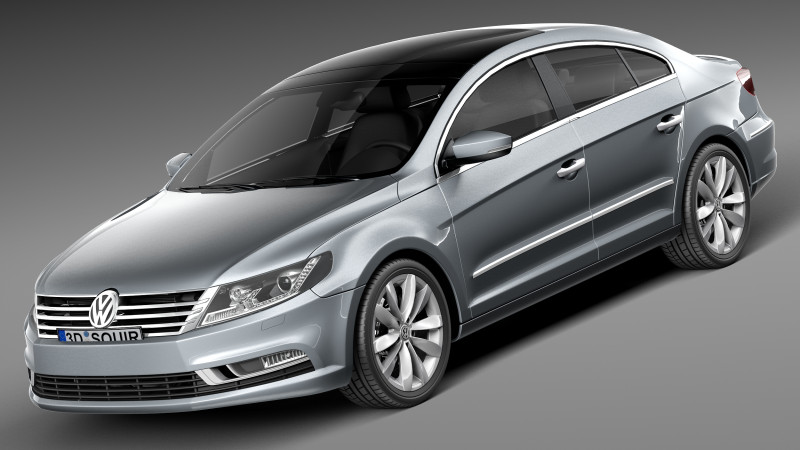 Volkswagen Passat CC 2013 Modelo 3D .c4d .max .obj .3ds .fbx .stl .blend