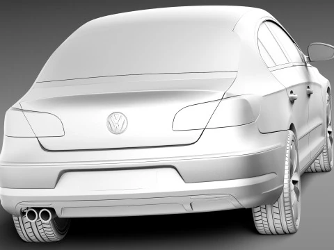 Volkswagen Passat CC 2013 3D Model