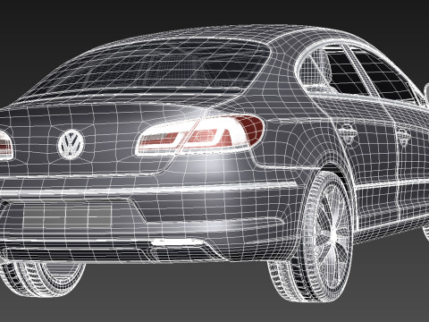 Volkswagen Passat CC 2013 Modelo 3D