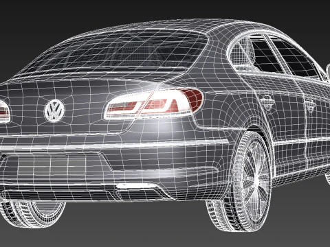 Volkswagen Passat CC 2013 3D Model