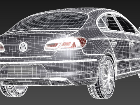 Volkswagen Passat CC 2013 Modelo 3D