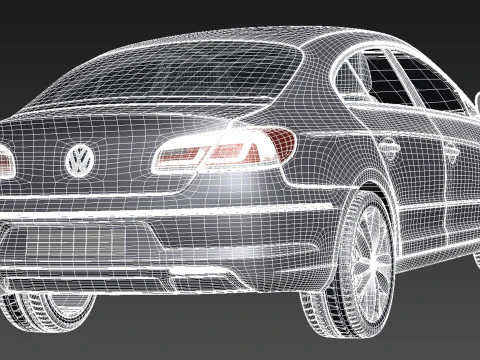 Volkswagen Passat CC 2013 3D Model