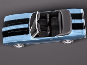 Chevrolet Camaro 1969 SS convertible 3Dモデル