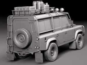 Land Rover Defender Expedition 3D Model