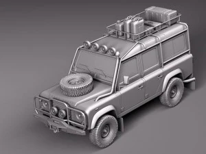 Land Rover Defender Expedition 3D Model