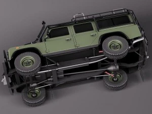 Land Rover Defender Expedition 3D Model