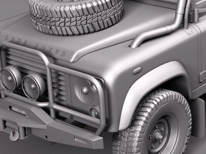 Land Rover Defender Expedition 3D Model