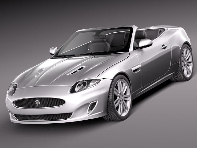Jaguar XKR 2012 Convertible 3D 模型 .c4d .max .obj .3ds .fbx .stl .blend