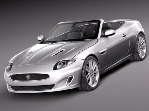 Jaguar XKR 2012 Convertible 3D Model
